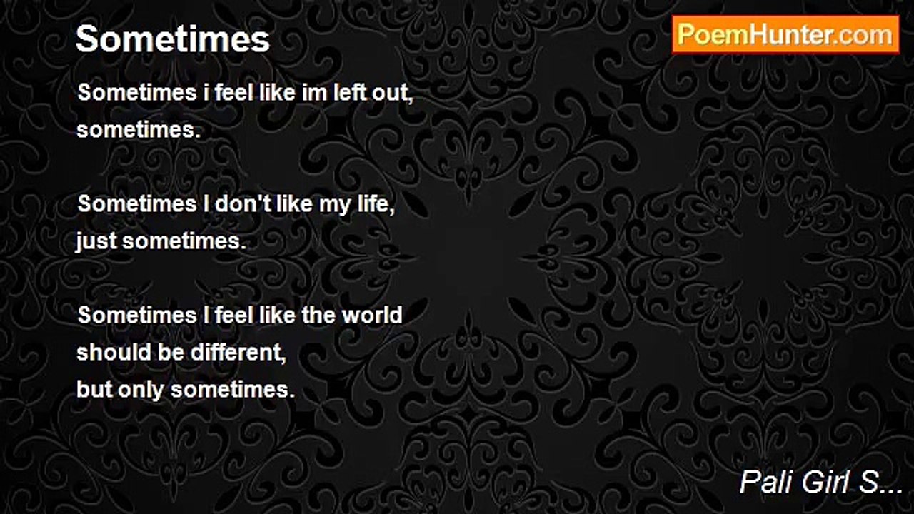 Pali Girl S... - Sometimes