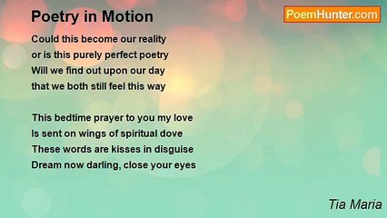 Tia Maria - Poetry in Motion