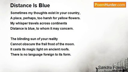 Sandra Fowler - Distance Is Blue