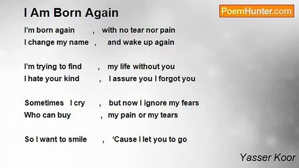 Yasser Koor - I Am Born Again