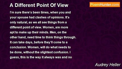 Audrey Heller - A Different Point Of View