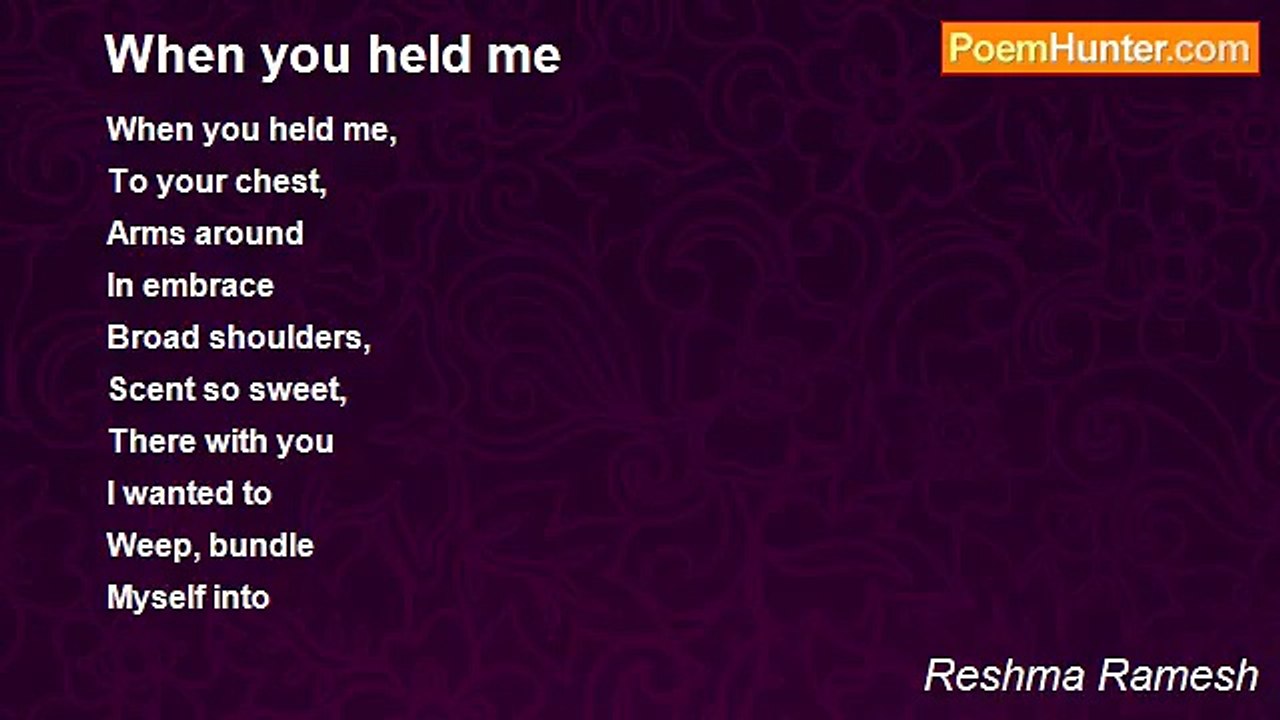 Reshma Ramesh - When you held me