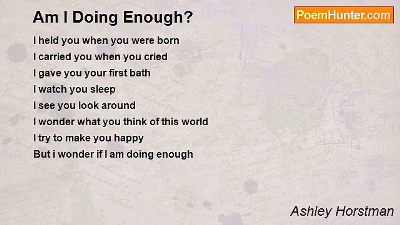 Ashley Horstman - Am I Doing Enough?