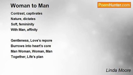 Linda Moore - Woman to Man
