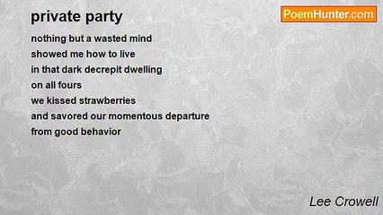 Lee Crowell - private party