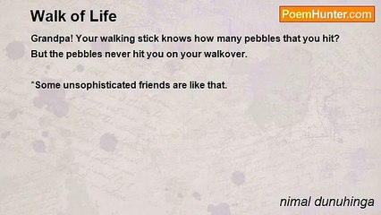 nimal dunuhinga - Walk of Life