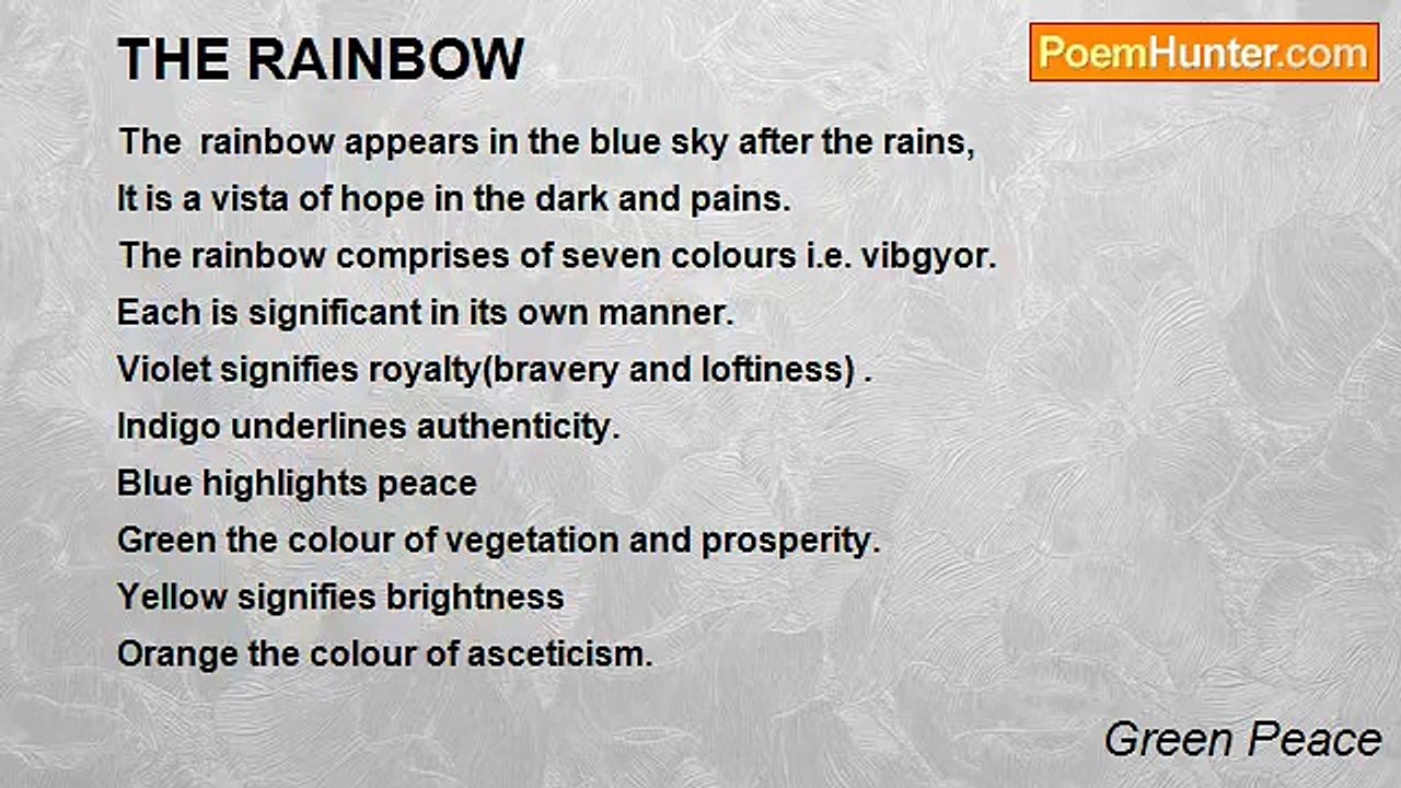 Green Peace - THE RAINBOW