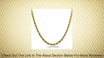 Gold Plated Stainless Steel Rope Chain Review