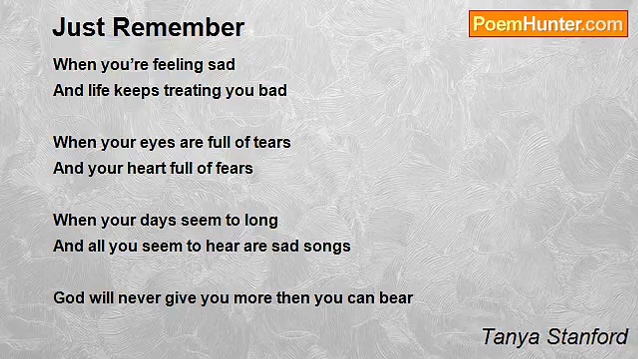 Tanya Stanford - Just Remember