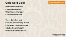 josephine lee - Cold Cold Cold