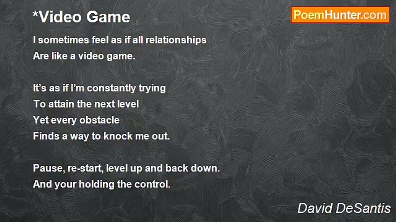 David DeSantis - *Video Game