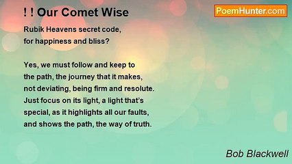 Bob Blackwell - ! ! Our Comet Wise