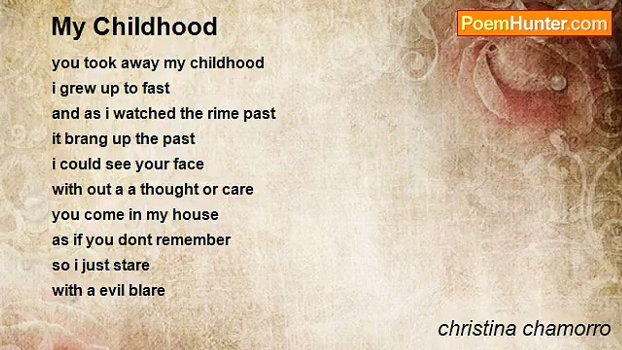 christina chamorro - My Childhood