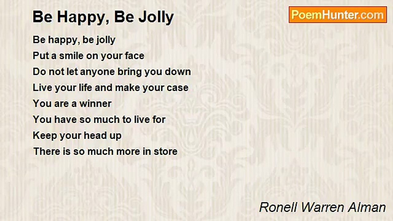 Ronell Warren Alman - Be Happy, Be Jolly
