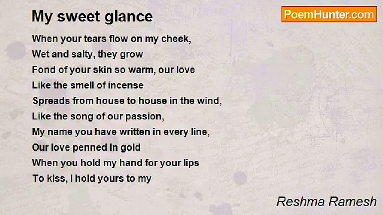 Reshma Ramesh - My sweet glance