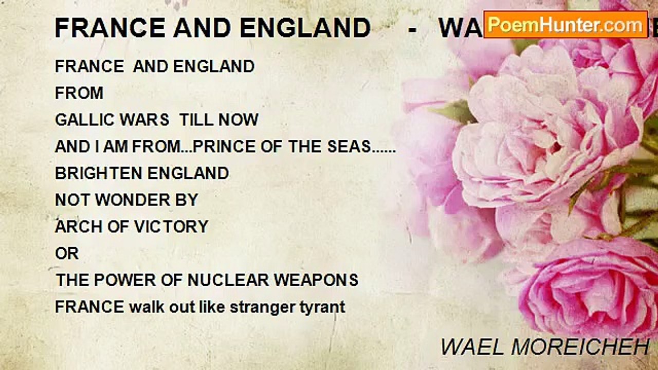 WAEL MOREICHEH - FRANCE AND ENGLAND     -   WAEL MOREICHEH