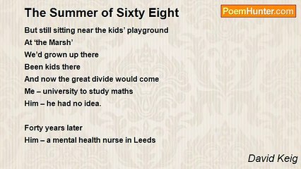 David Keig - The Summer of Sixty Eight