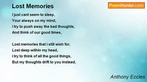 Anthony Eccles - Lost Memories