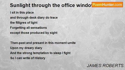 JAMES ROBERTS - Sunlight through the office window
