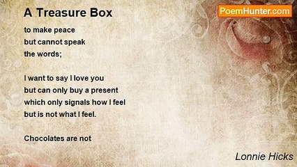 Lonnie Hicks - A Treasure Box