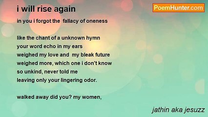 jathin aka jesuzz - i will rise again