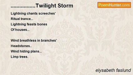 elysabeth faslund - .................Twilight Storm