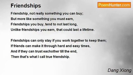 Dang Xiong - Friendships