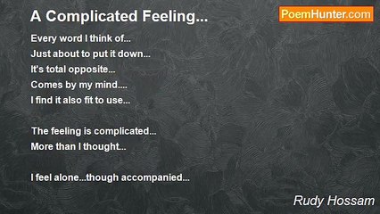 Rudy Hossam - A Complicated Feeling...