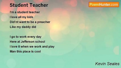 Kevin Seales - Student Teacher