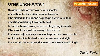 David Taylor - Great Uncle Arthur