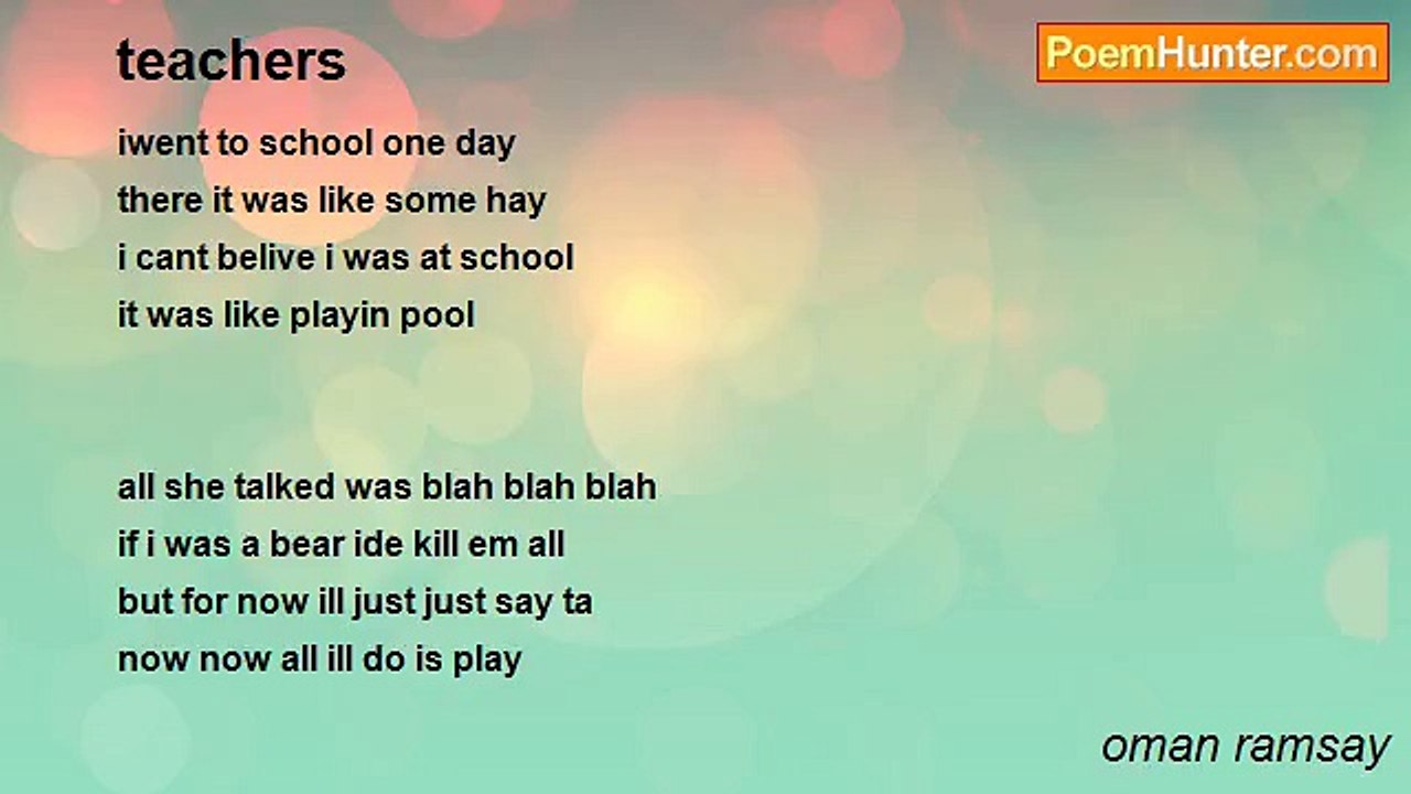 oman ramsay - teachers