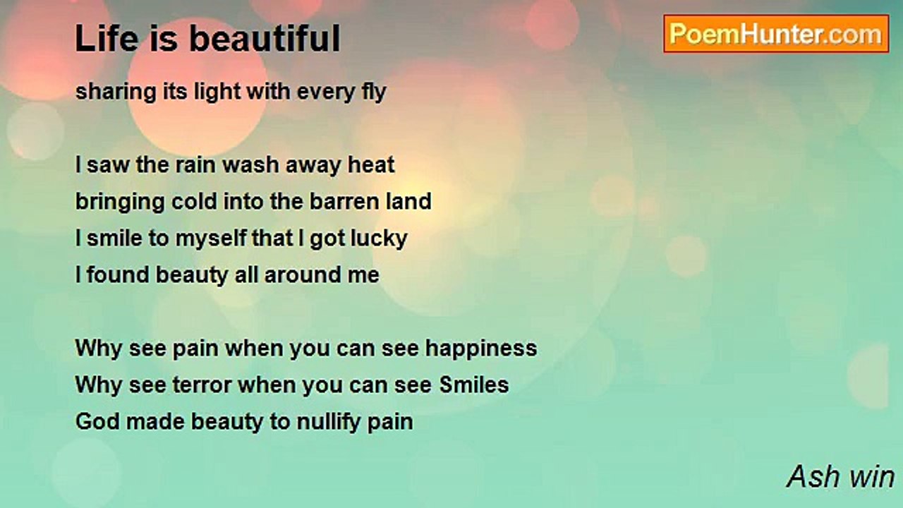 Ash win - Life is beautiful