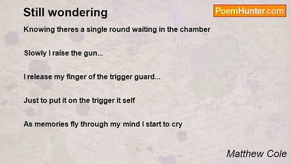 Matthew Cole - Still wondering