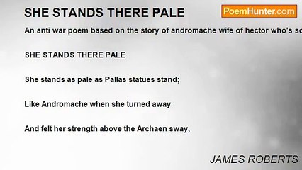 JAMES ROBERTS - SHE STANDS THERE PALE