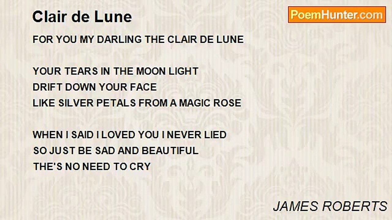 JAMES ROBERTS - Clair de Lune