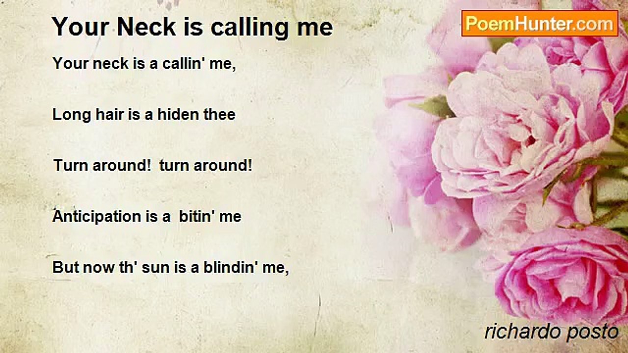 richardo posto - Your Neck is calling me