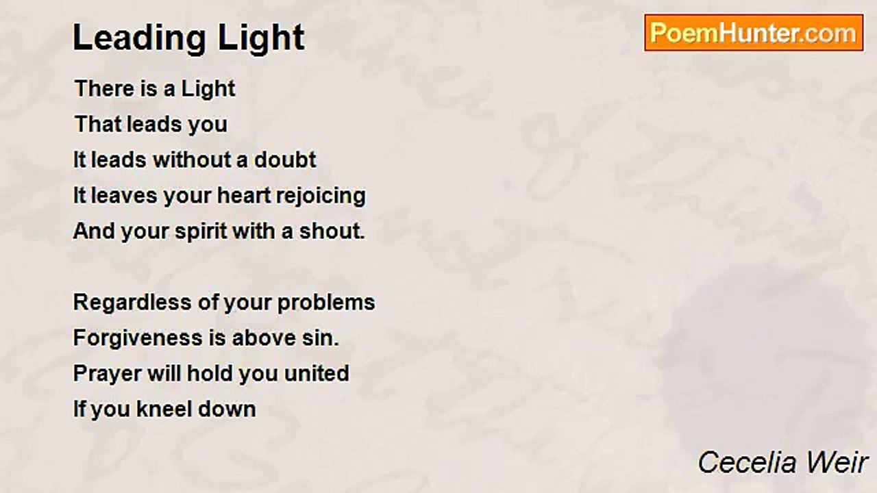 Cecelia Weir - Leading Light