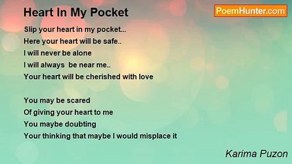 Karima Puzon - Heart In My Pocket