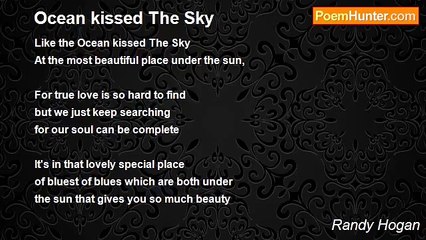 Randy Hogan - Ocean kissed The Sky