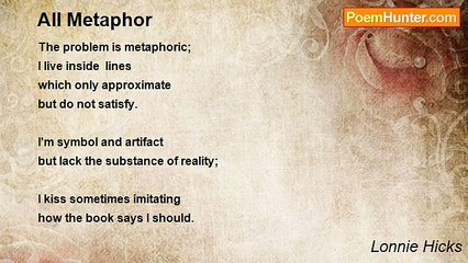 Lonnie Hicks - All Metaphor
