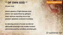 Dr subhendu kar - ** OF OWN GOD **