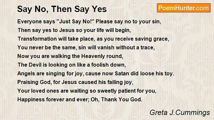 Greta J.Cummings - Say No, Then Say Yes
