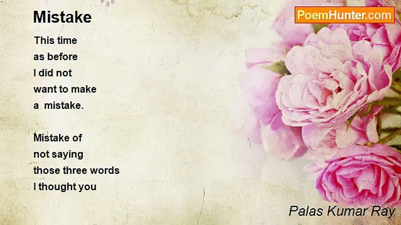 Palas Kumar Ray - Mistake