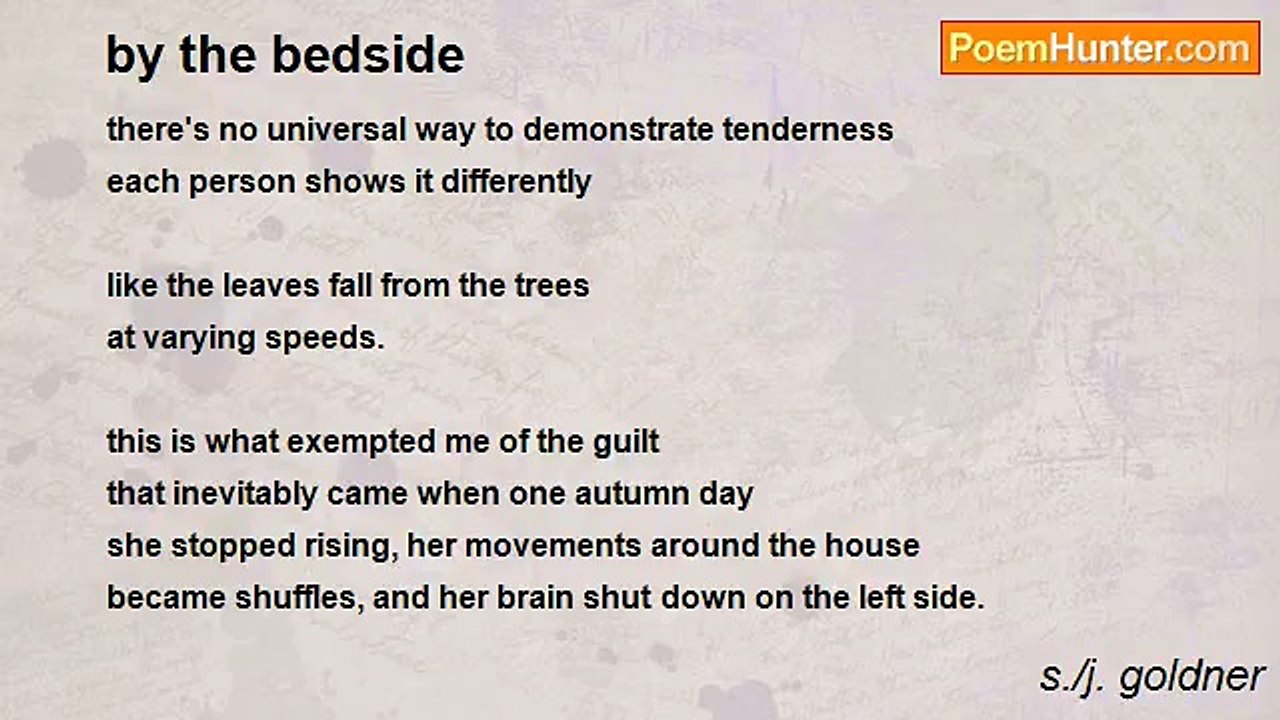 s./j. goldner - by the bedside