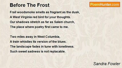 Sandra Fowler - Before The Frost