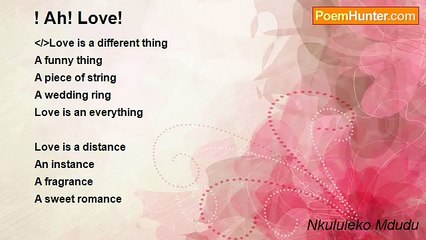 Nkululeko Mdudu - ! Ah! Love!