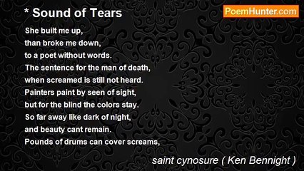 saint cynosure ( Ken Bennight ) - * Sound of Tears
