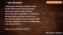 Nkululeko Mdudu - ``~An October