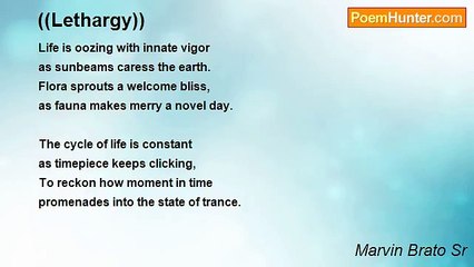 Marvin Brato Sr - ((Lethargy))