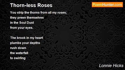 Lonnie Hicks - Thorn-less Roses